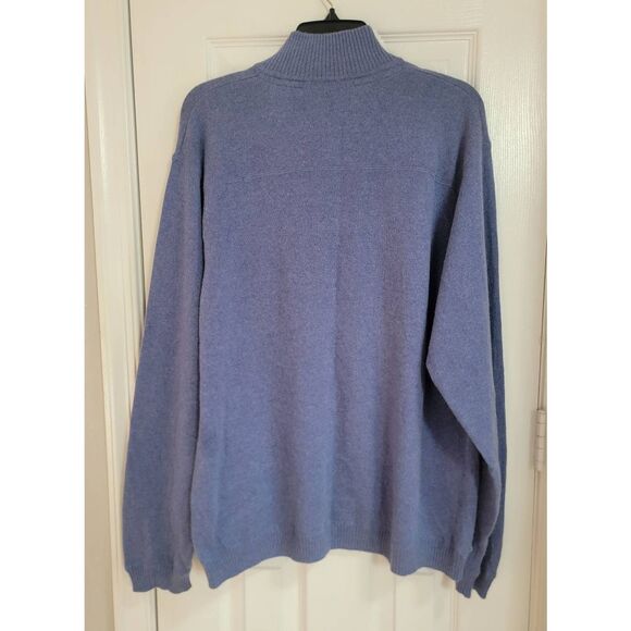 JWN Men's Cashmere Crewneck  Sweater 1/2 Zip L - Picture 5 of 10